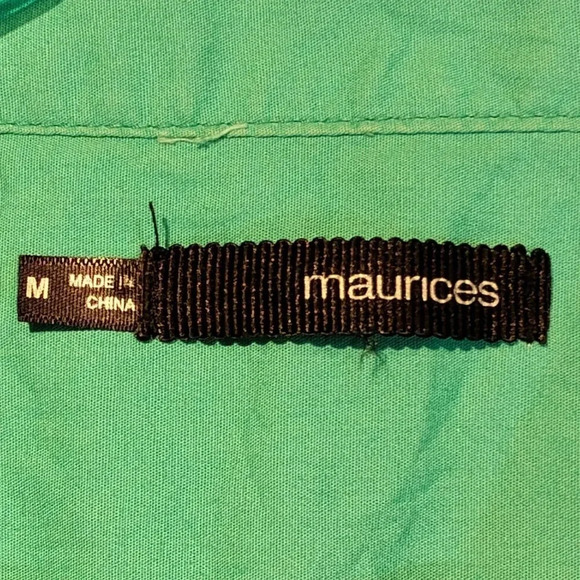 Maurices Women's Long  Sleeve Turquoise Button Up Jacket in Size Medium - Picture 7 of 11